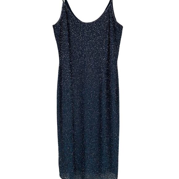 Papell Boutique Evening Dresses & Skirts - Evening Party Dress, Blue Sequins, Size 8